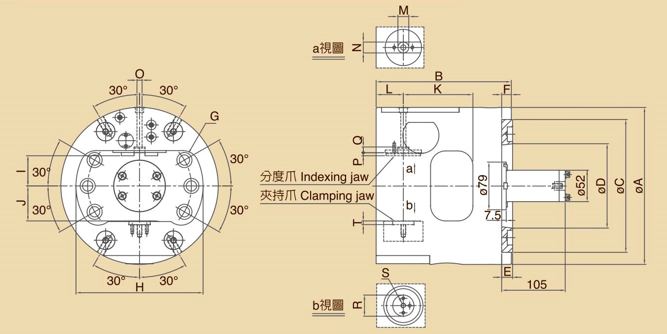 IC,Mâm cặp lập chỉ mục TB-IC, Ống cấp thủy lực