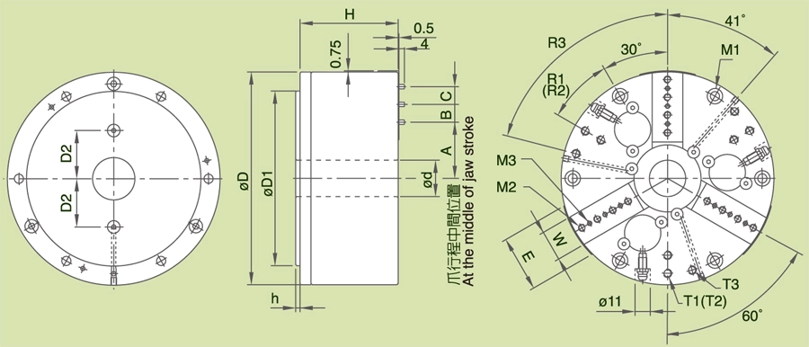 Mâm cặp khí siêu chính xác TK,TK-T